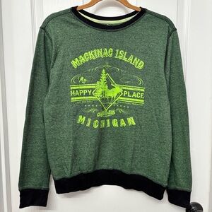 Green Mackinac Island Graphic Sweatshirt | Salt Creek S
